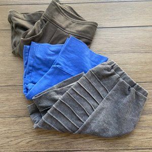Set of 3 Mini Skirts - Gray, Blue, Green